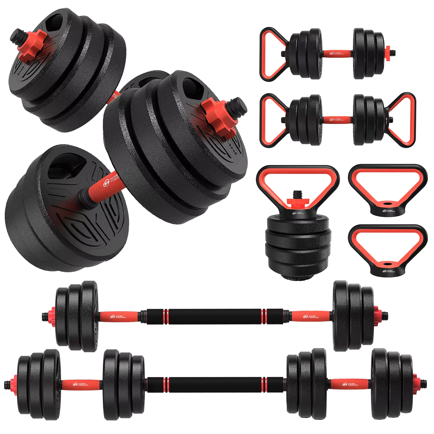 Bigzzia 20kg Multifunctional Dumbbell Set