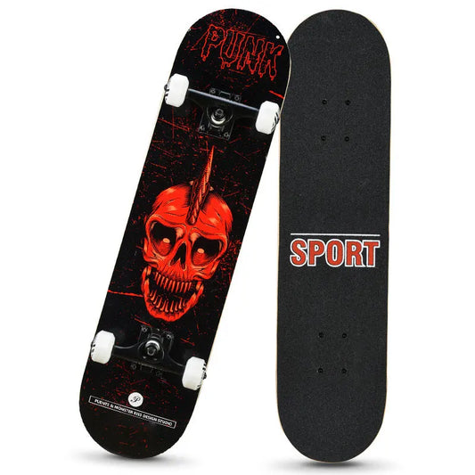 Adult & Kids Skateboard – ABEC-9 Bearings, Magnesium Alloy, Silent Wheels