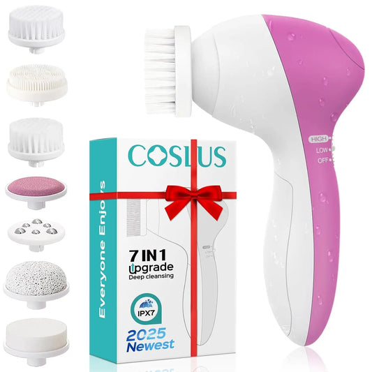 5-in-1 Facial Brush – Deep Clean & Massage Tool