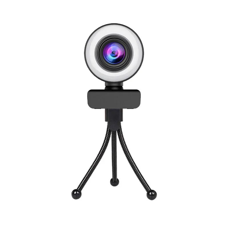 AEVYVKV 4K/2K Webcam with Microphone & LED Light