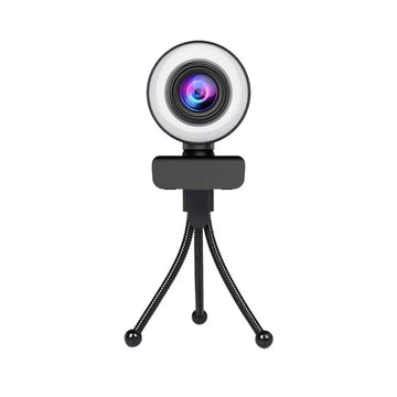 AEVYVKV 4K/2K Webcam with Microphone & LED Light