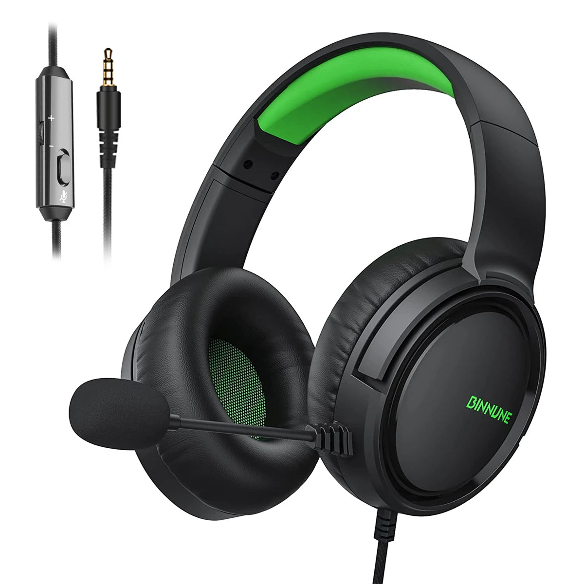 BINNUNE BG02 Wired Gaming Headset – Immersive Sound, Comfort & Precision Control