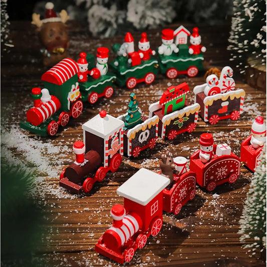 Christmas Wooden Train Decoration – Gift Boxed Ornament