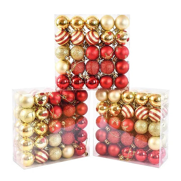 50Pcs/box Christmas Balls Christmas Tree Ornaments Ball Xmas Hanging Tree Pendants Home Decor