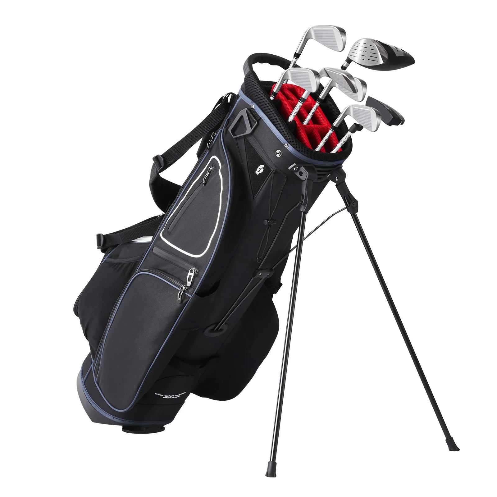 Premium Waterproof 14-Way Divider Golf Stand Bag 11 Pockets