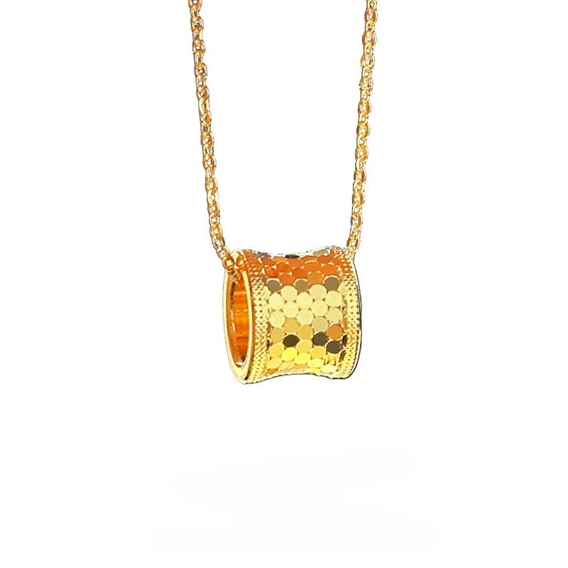 14K Gold Rotating Bead Necklace – Elegant Women’s Fine Jewellery