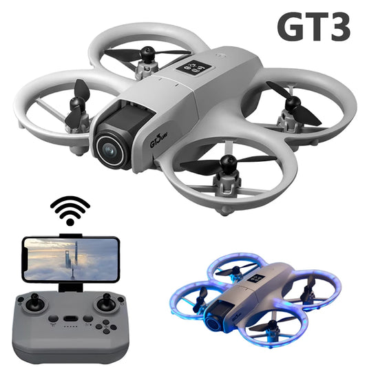 GT3 4K Dual Camera Drone – Optical Flow Electric Tuning RC Quadcopter