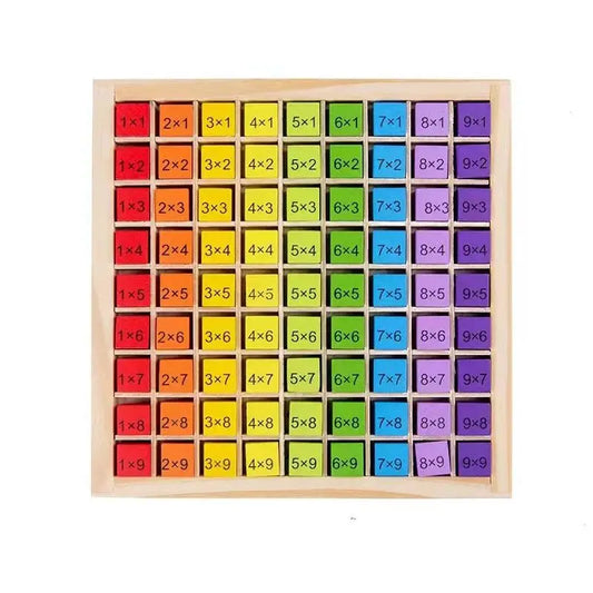 Wooden Multiplication Table Toy – Educational Math Game