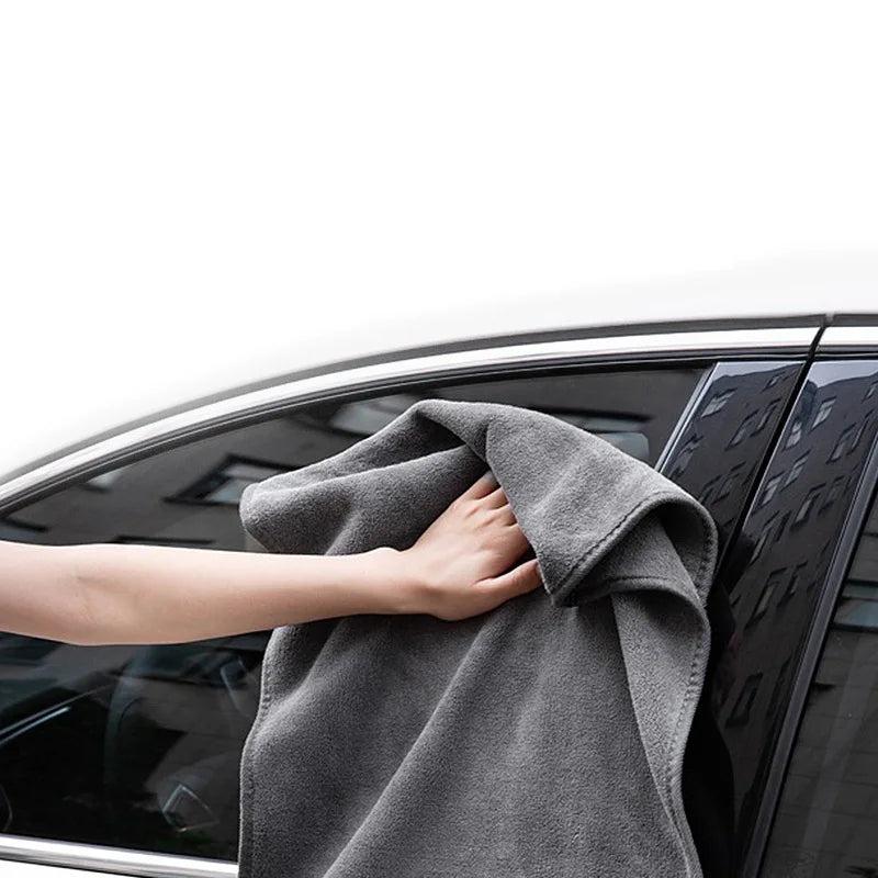 Premium Grey Microfiber Cleaning Towel