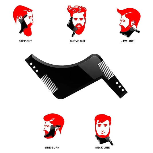 Beard Styling Comb – Symmetrical Trimming Template