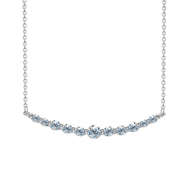 Moissanite Silver Necklace
