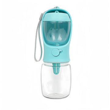 Portable Dog & Cat Water Bottle with Food Storage