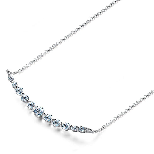 Moissanite Silver Necklace