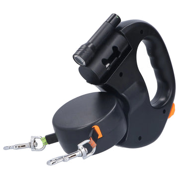 Dual Dog Lead with 360° Tangle-Free Rotation