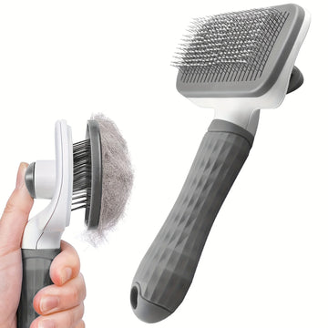 Easy-Clean Pet Grooming Brush