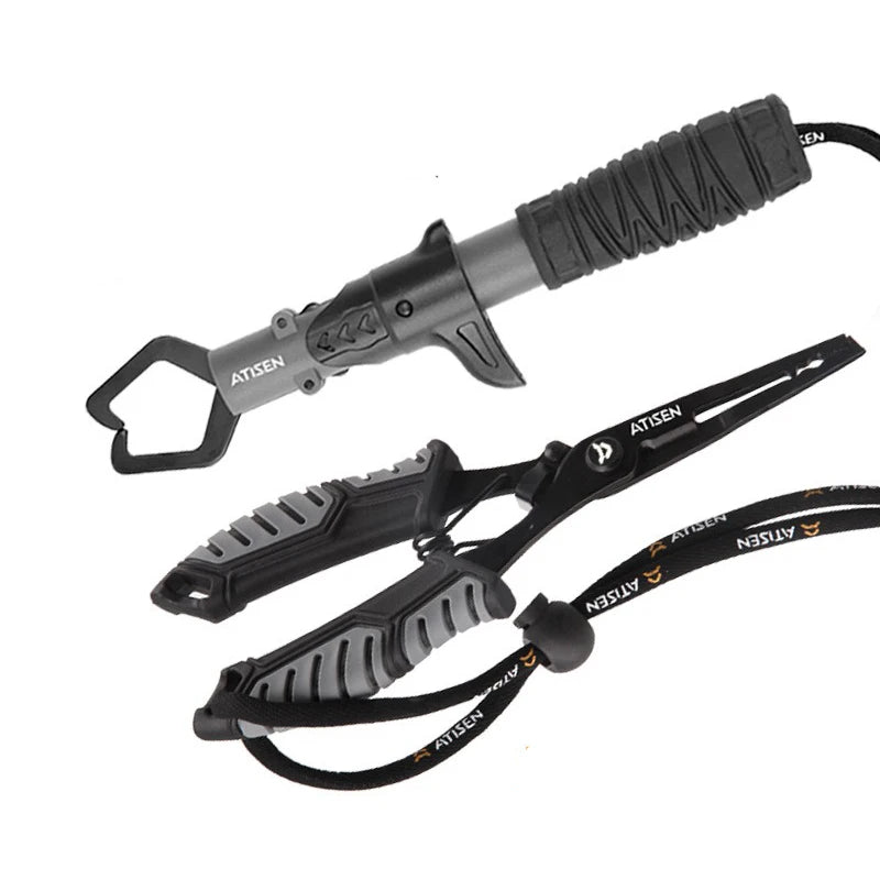 Fishing Pliers and Fish Gripper Set