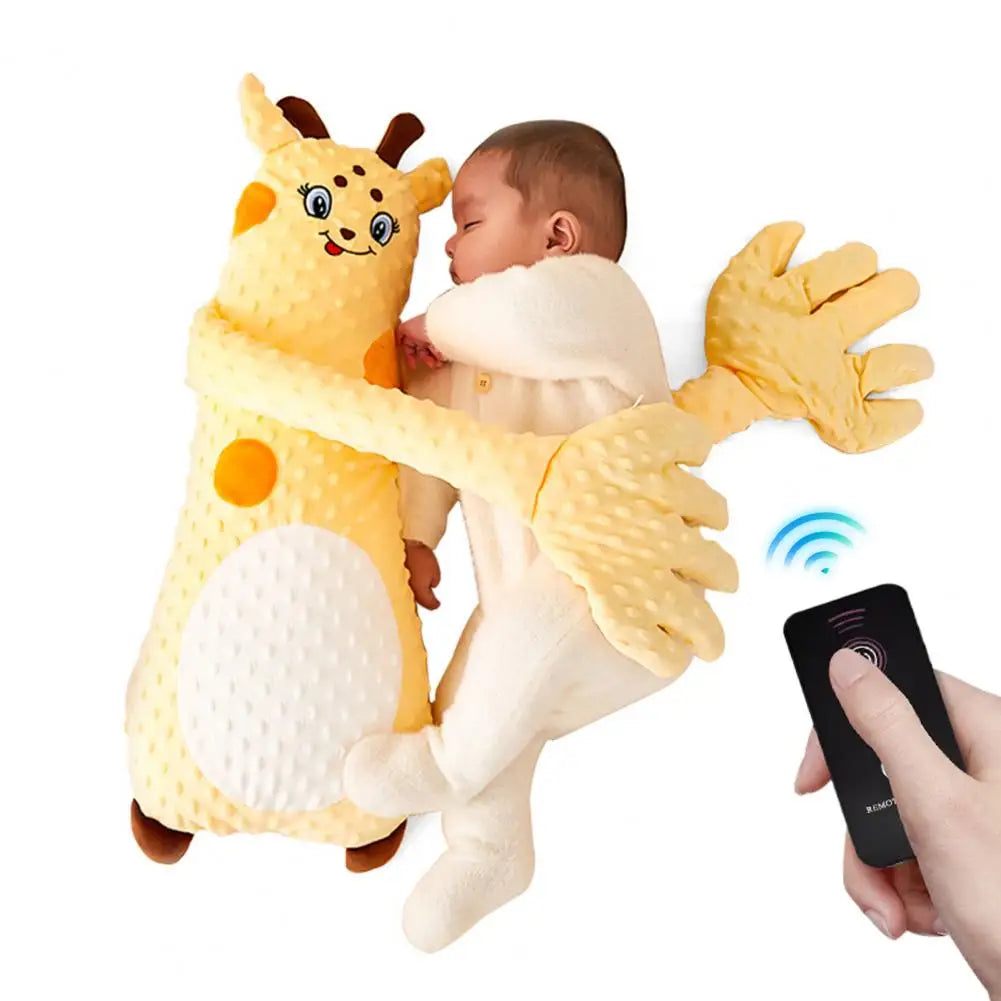 Baby Sleep Aid with Rhythmic Pat Movements Electric Baby Sleep Soothing Toy with Remote Control Palm Pad for Soothing for Baby's
