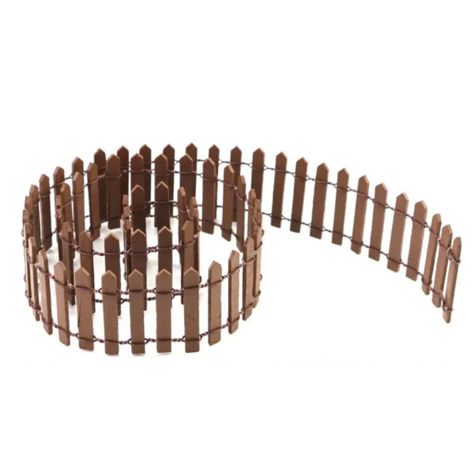 Mini Wooden Garden Fence – DIY Micro Landscape Decoration for Home