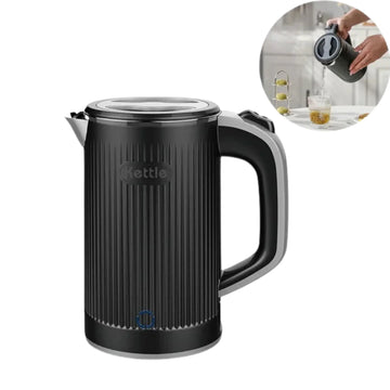 LUOUPHEI 0.8L Portable Electric Kettle – Stainless Steel, Auto Shut-Off, 600W