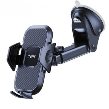 Car Phone Holder – Universal, Strong Suction, 360° Rotation